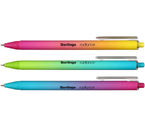 Ручка шариковая автоматическая Berlingo Radiance, корпус ассорти, стержень синий