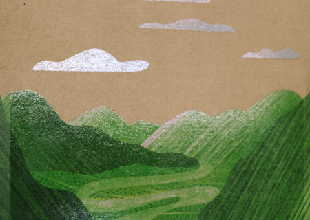 Скетчпад на гребне «Канц-Эксмо» , 210*290 мм, 40 л., «Зеленые холмы»