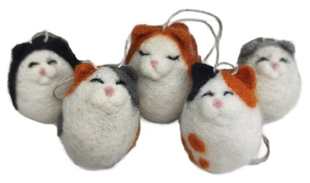 Сувенир из шерсти «Котошарик» (Ковтун И.В.), 4*4*5 см, ассорти