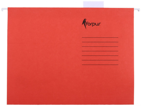 Папка подвесная для картотек Forpus, 234*310 мм, 350 мм, красная
