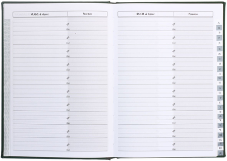 Книга телефонная «Виннер», 155*210 мм, 80 л., зеленая