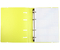 Тетрадь общая А5, 120 л. на кольцах BG Neon, 175*220 мм, клетка, желтая