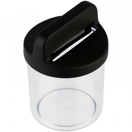 Диспенсер для скрепок магнитный «Стамм», 50*70 мм, прозрачный с черной крышкой