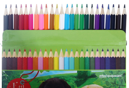 Карандаши цветные «Любимые питомцы», 24 цвета, длина 175 мм