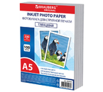 Бумага для струйной фотопечати глянцевая односторонняя Brauberg Original Plus, А5 (148×210 мм), 230 г/м², 100 л. Бумага для струйной фотопечати глянцевая односторонняя Brauberg Original Plus, А5 (148×210 мм), 230 г/м², 100 л.