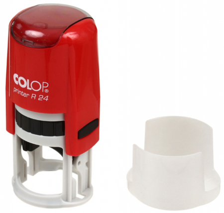 Автоматическая оснастка Colop R24 (в боксе), для клише печати ø24 мм, корпус красный