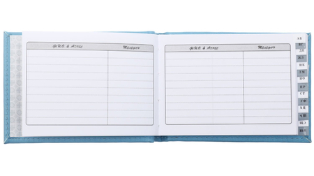 Книга телефонная горизонтальная «Виннер», 115*80 мм, 50 л., голубая