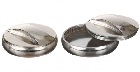 Оснастка металлическая «Спутник» для круглых печатей, для клише печати ø40 мм, серебристая