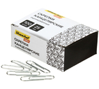 Скрепки проволочные Silwerhof Daily, 25 мм, 100 шт., округлые, оцинкованные