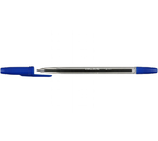 Ручка шариковая Brauberg Line, корпус прозрачный, стержень синий