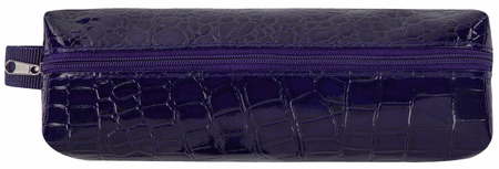 Пенал-косметичка Brauberg Ultra, 200*60*40 мм, рифление «под крокодиловую кожу», Ultra Purple