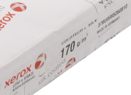 Бумага офисная Xerox Colotech+ Silk coated, SRА3 (450*320 мм), 170 г/м2 (цена за 1 лист)