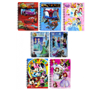 Книжка записная детская на гребне (А5), 150×210 мм, 60 л., линия, ассорти