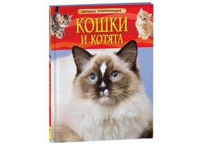 Книга детская «Кошки и котята. Детская энциклопедия» (И.В. Травина), 196×255 мм, 48 страниц, 7+