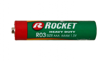 Батарейка солевая Rocket Heavy Duty, AAA, R03, 1.5V