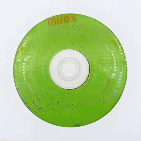 Компакт-диск DVD-RW Mirex, 4x, в бумажном конверте с окном