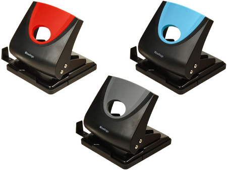 Дырокол Berlingo Office Soft, 110*110 мм, 30 л., ассорти