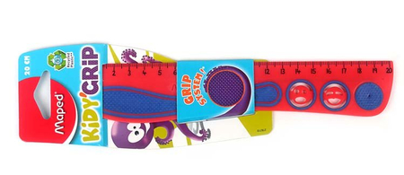 Линейка пластиковая Kidy Grip, 20 см, односторонняя, ассорти (цена за 1 шт.) Линейка пластиковая Kidy Grip, 20 см, односторонняя, ассорти (цена за 1 шт.)