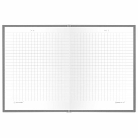 Книжка записная Brauberg Minimal А6, 105*145 мм, 80 л., клетка, серый