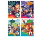 Раскраска А5 «Три совы», 4 л., «Волшебник Изумрудного города, ассорти