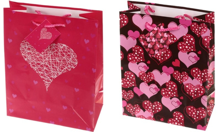 Пакет подарочный Karotti, 19+9*25 см, «Сердечки», ассорти