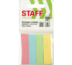 Закладки-разделители бумажные с липким краем Staff Everyday, 12×50 мм, 25 л.×4 цвета, пастель