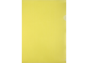 Папка-уголок пластиковая «Бюрократ ЕЕ310» А4, толщина пластика 0,15 мм, прозрачная желтая
