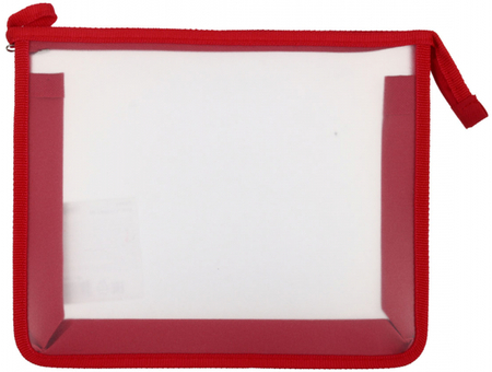 Папка для тетрадей «Пифагор», 240*200 мм, прозрачно-красная