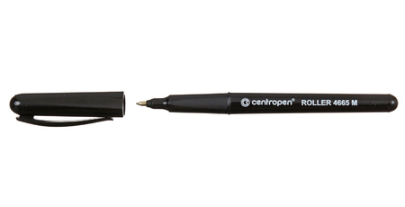 Роллер Centropen 4665M, толщина линии 0,6 мм, черный Роллер Centropen 4665M, толщина линии 0,6 мм, черный