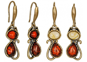 Серьги «СувенирАрт», «Кошка Киска», ассорти
