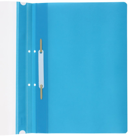 Папка-скоросшиватель пластиковая А4 Stanger, толщина пластика 0,18 мм, голубая