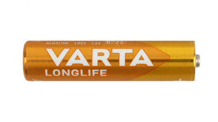 Батарейка щелочная Varta Longlife, AAA, LR03, 1.5V