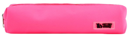 Пенал школьный из искусственной кожи ArtFox, 21*4*4 см, розовый
