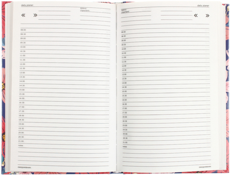 Ежедневник недатированный «Цветы» (А5), 134*206 мм, 128 л.