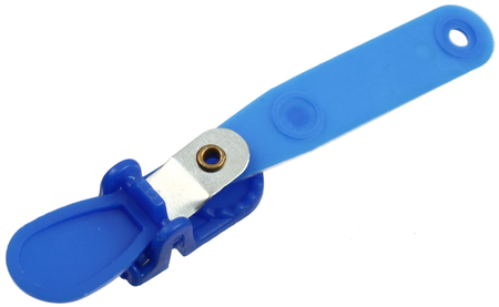 Клипсы для бейджа, 100 шт., пластик, синие