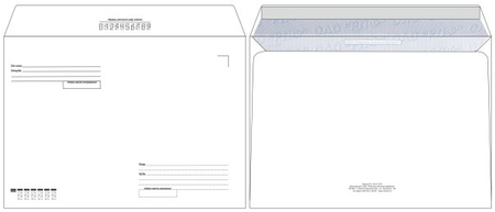 Конверт почтовый 162*229 мм (С5), силикон, с подсказкой «Кому-куда» Конверт почтовый 162*229 мм (С5), силикон, с подсказкой «Кому-куда»