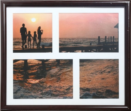 Фоторамка пластиковая «Керс» KF2530, 2*10*15 см+2*10*10 см (32*27 см), темно-коричневая Фоторамка пластиковая «Керс» KF2530, 2*10*15 см+2*10*10 см (32*27 см), темно-коричневая