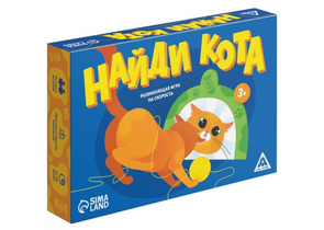 Игра развивающая на скорость «Найди кота», 61 карта, 3+