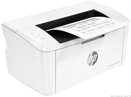 Принтер лазерный HP LaserJet Pro M15w (W2G51A), A4, лазерная черно-белая печать 600×600 dpi, Wi-Fi, белый