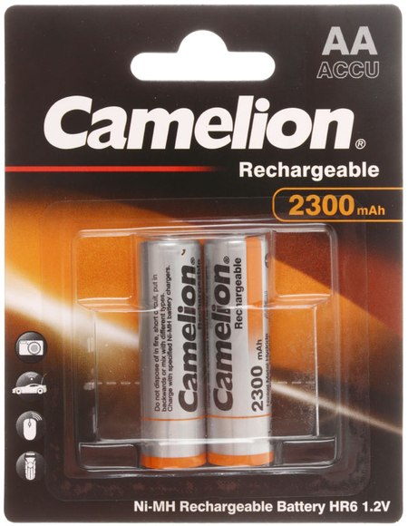 Аккумулятор Camelion Rechargeable Accu, AA, 1.2V, 2300 mAh 