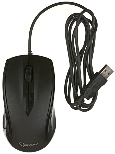 Мышь компьютерная Gembird MUSOPTI9-905U, USB, проводная, черная Мышь компьютерная Gembird MUSOPTI9-905U, USB, проводная, черная