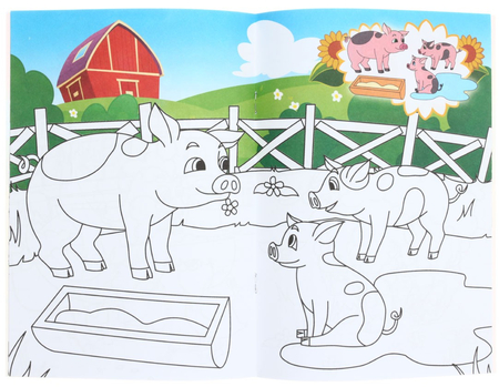 Раскраска А5 «Мульти-Пульти», А5 8 л., «Моя деревня»