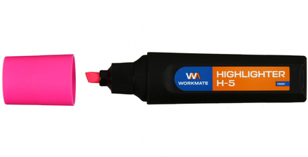 Маркер-текстовыделитель Workmate Neon Color H-5, розовый