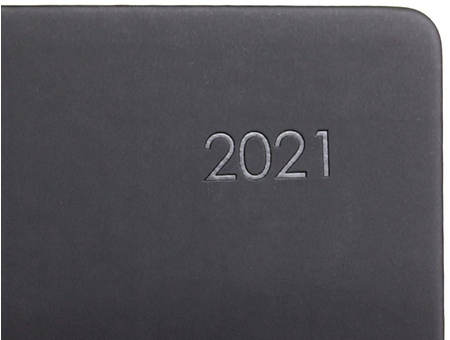 Ежедневник датированный на 2021 год Paragraph (А5), 145*210 мм, 176 л., черный