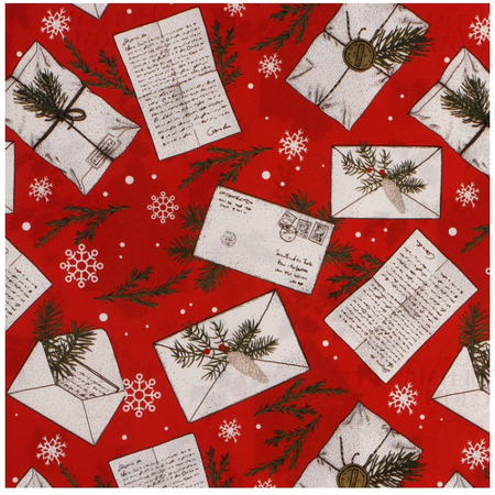 Бумага упаковочная глянцевая Sima-Land, 70*100 см, «Почта Ретро» (двусторонняя)