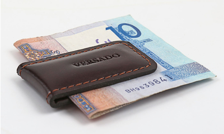 Зажим для денег Versado 132, 60*35*10 мм, коричневый Зажим для денег Versado 132, 60*35*10 мм, коричневый