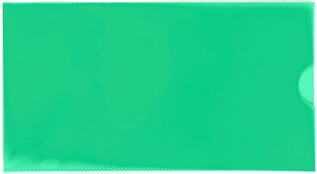 Папка-конверт пластиковая Economix E65, толщина пластика 0,18 мм, зеленая 