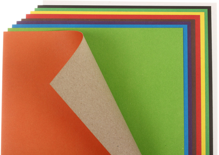 Картон цветной односторонний А4 Silwerhof, 10 цветов, 10 л., немелованный, «Веселый павлин»