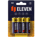 Батарейки щелочные Eleven Super, AA, LR6, 1.5V, 4 шт. Батарейки щелочные Eleven Super, AA, LR6, 1.5V, 4 шт.