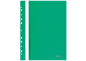 Папка-скоросшиватель пластиковая А4 Stanger, толщина пластика 0,18 мм, зеленая